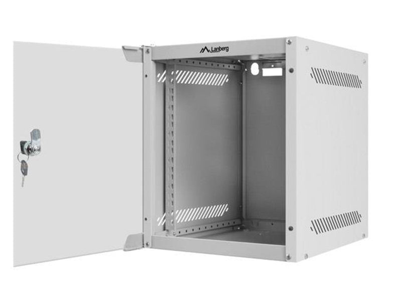 Lanberg WF10-2306-10S - 6U Wall-Mount Rack Cabinet (with Glass Door)