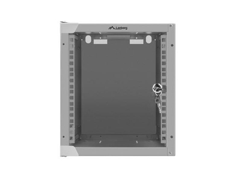 Lanberg WF10-2306-10S - 6U Wall-Mount Rack Cabinet (with Glass Door)
