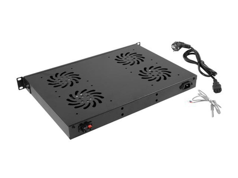 Lanberg AK-1503-B - 1U - Ventilation Fan Unit