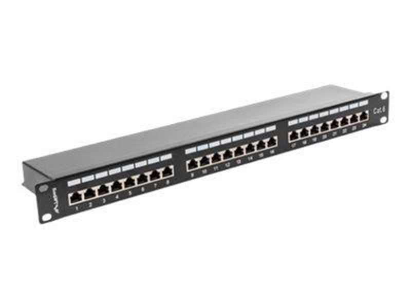 Lanberg PPS6-1024-B - patch panel - 1U - 19"