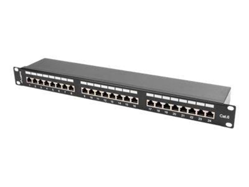 Lanberg PPS6-1024-B - patch panel - 1U - 19"