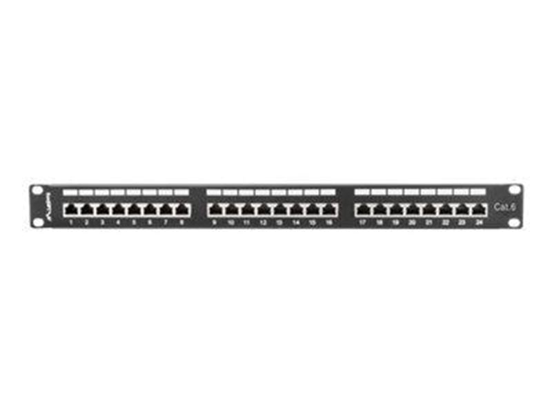 Lanberg PPS6-1024-B - patch panel - 1U - 19"