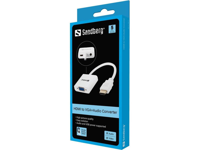 Sandberg HDMI to VGA+Audio Converter
