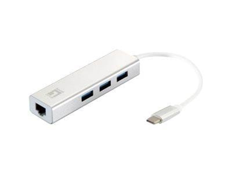 LevelOne USB-0504 - hub - 3 ports USB-Hubs - 3 - Weiß
