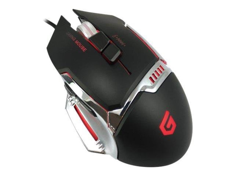 Conceptronics Conceptronic DJEBBEL 8 - mouse - USB - black silver - Maus (Silber)