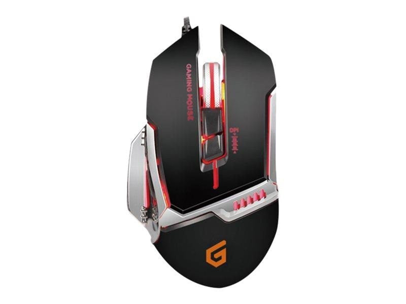 Conceptronics Conceptronic DJEBBEL 8 - mouse - USB - black silver - Maus (Silber)