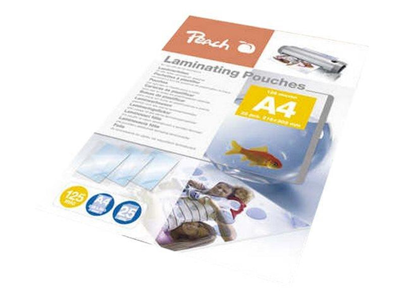 Peach - 25-pack - glossy laminating pouches - Glossy laminating pouches
