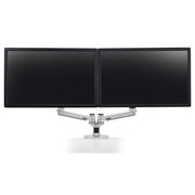 Ergotron LX Dual Monitorarm für zwei Monitore bis 68,58 cm 27 Zoll nebeneinander Tischhalterung Aluminium