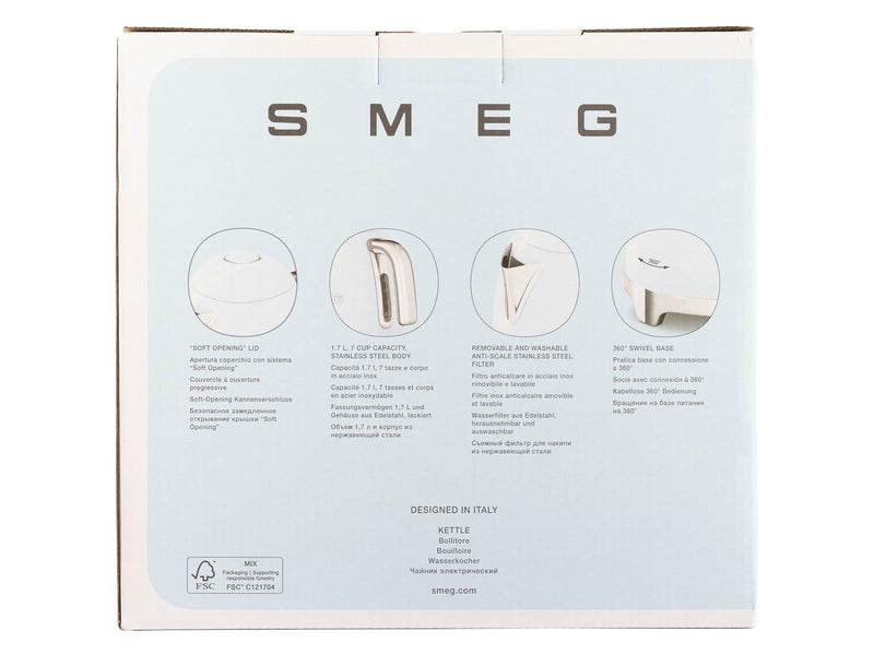 SMEG Wasserkocher 50's Style - Rot - 2400 W