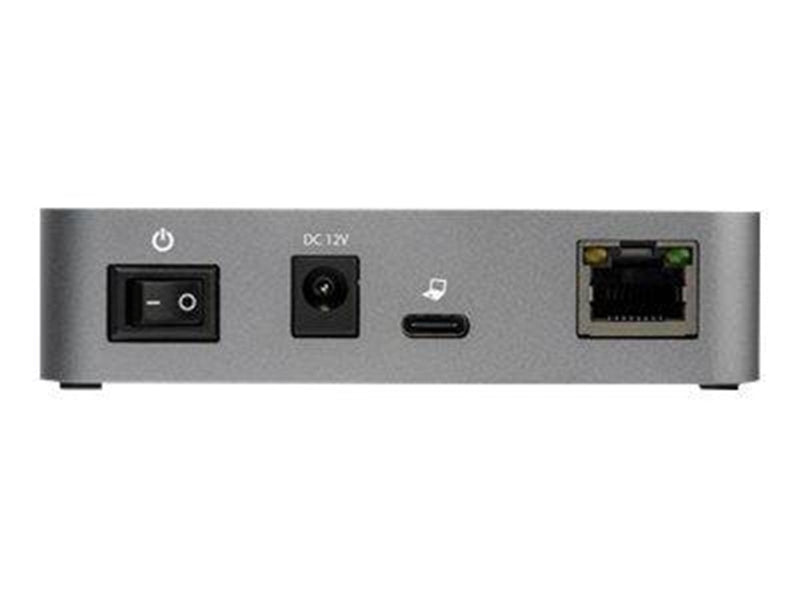 StarTech.com 3-Port USB-C Hub with LAN Port - 10Gbps - 2xA & 1xC - Powered - hub - 3 ports USB-Hubs - 3 - Grau