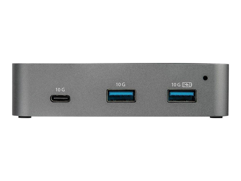 StarTech.com 3-Port USB-C Hub with LAN Port - 10Gbps - 2xA & 1xC - Powered - hub - 3 ports USB-Hubs - 3 - Grau