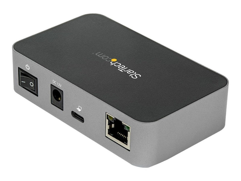 StarTech.com 3-Port USB-C Hub with LAN Port - 10Gbps - 2xA & 1xC - Powered - hub - 3 ports USB-Hubs - 3 - Grau