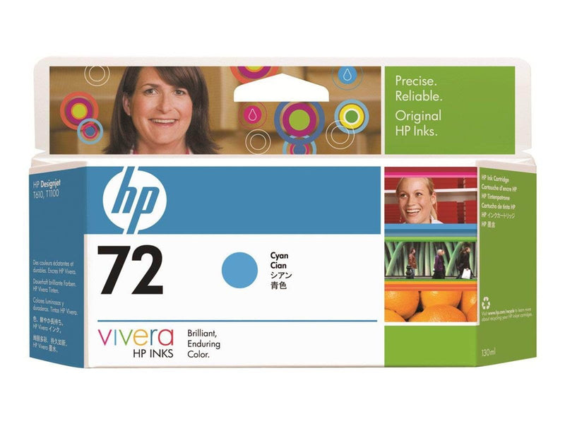 HP 72 / C9371A Cyan Ink - Tintenpatrone Farbebasiertes Blau