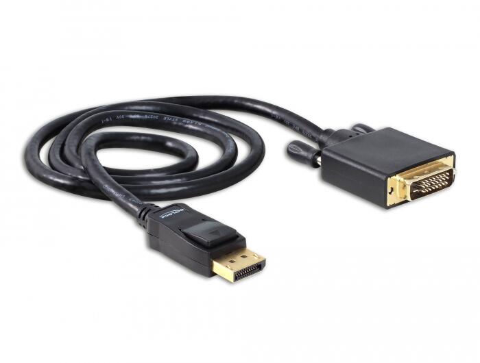 DeLOCK Kabel DisplayPort 1.1 Stecker zu DVI Stecker 1m