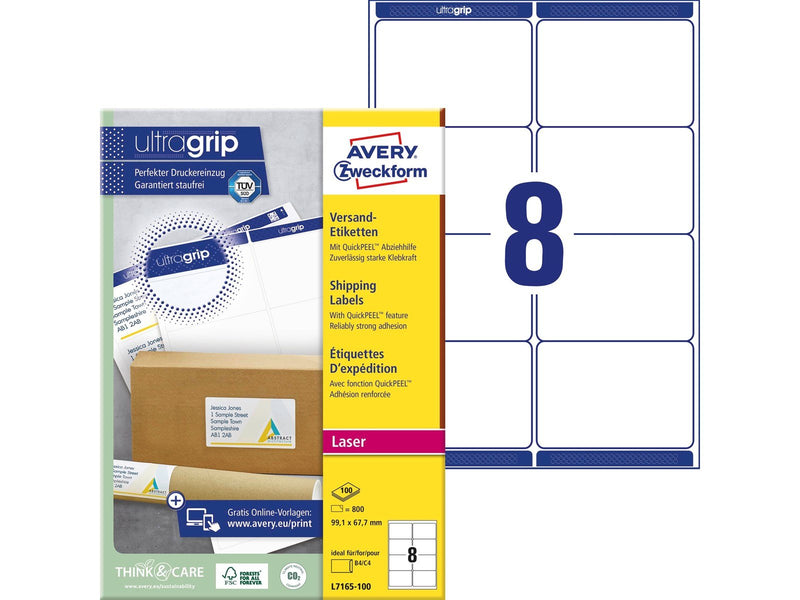 Avery Addressing labels big envelopes (UltraGrip)