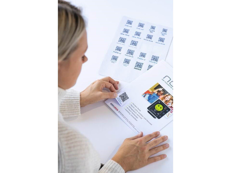 HERMA QR-Code Etiketten A4, 40 x 40 mm, weiß, blickdicht, permanent haftend