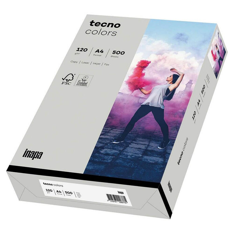tecno Kopierpapier colors grau DIN A4 120 g/qm - 250 Blatt