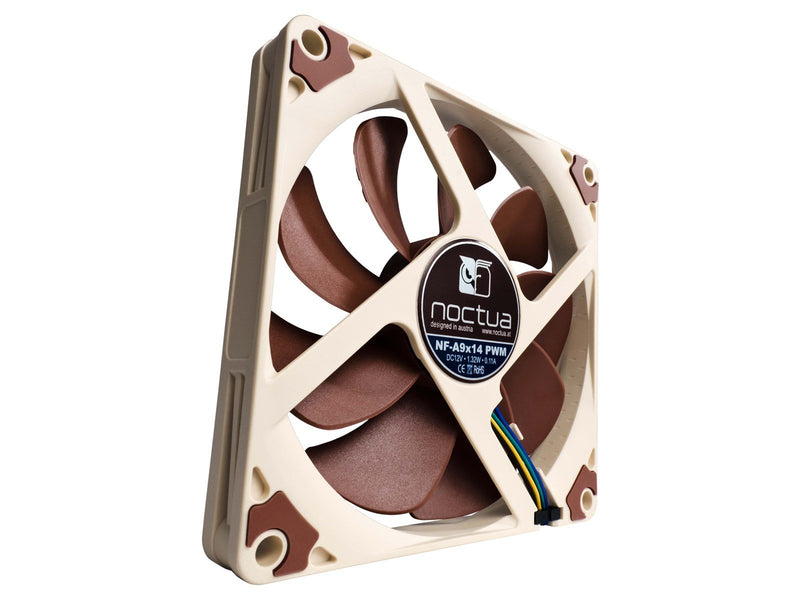 Noctua NF-A9x14 PWM - Gehäuselüfter - 92mm - Braun - 19 dBA