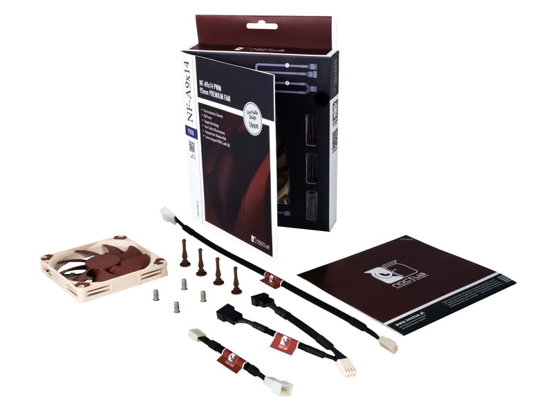 Noctua NF-A9x14 PWM - Gehäuselüfter - 92mm - Braun - 19 dBA
