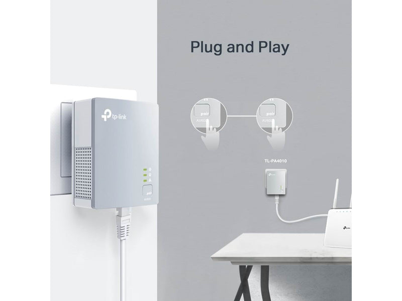 TP-Link TL-PA4010 KIT AV600 Powerline Starter Kit