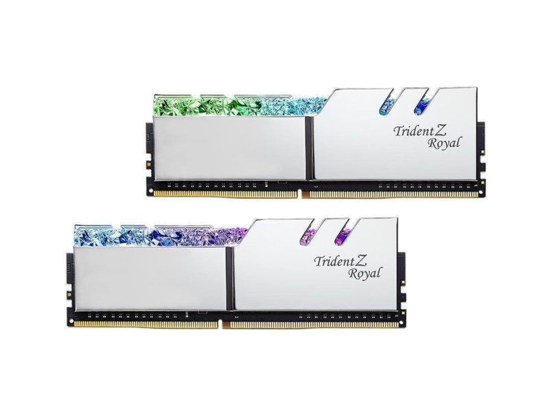 G.Skill Trident Z Royal DDR4-3600 - 128GB - CL18 - Quad Channel (4 pcs) - Intel XMP - Silber mit RGB