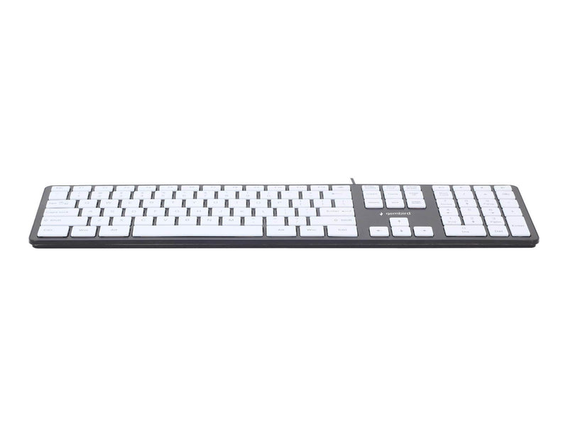Gembird Slimline - Tastaturen - Englisch - US - Weiss