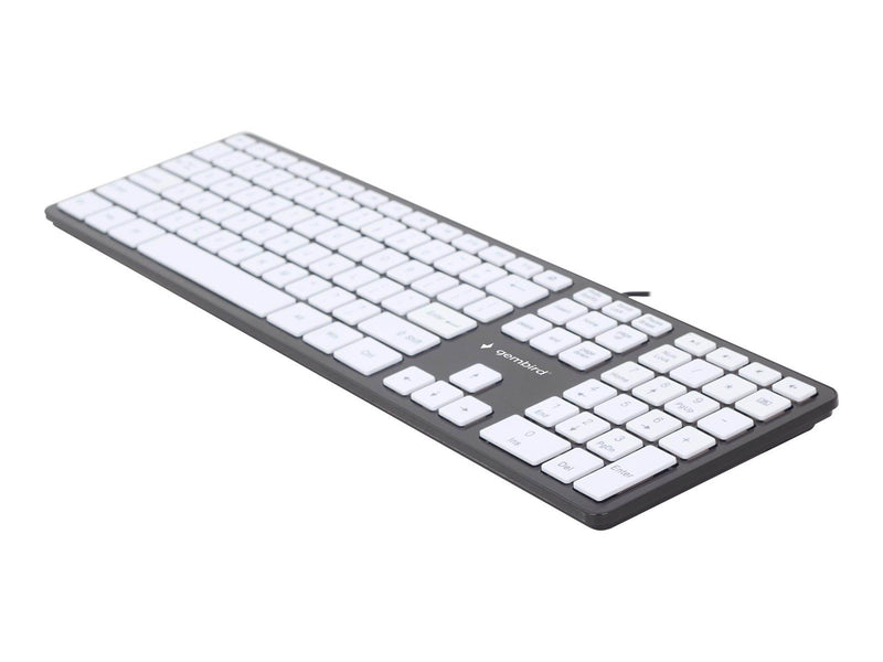 Gembird Slimline - Tastaturen - Englisch - US - Weiss