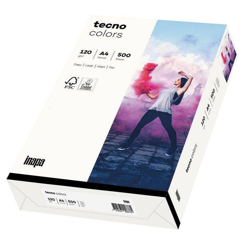tecno Kopierpapier colors weiß DIN A4 120g/qm - 250 Blatt