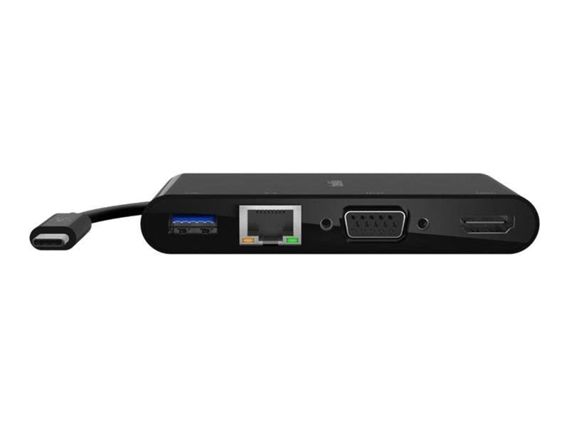 Belkin USB-C Multimedia Adapter - HDMI/VGA/GigE