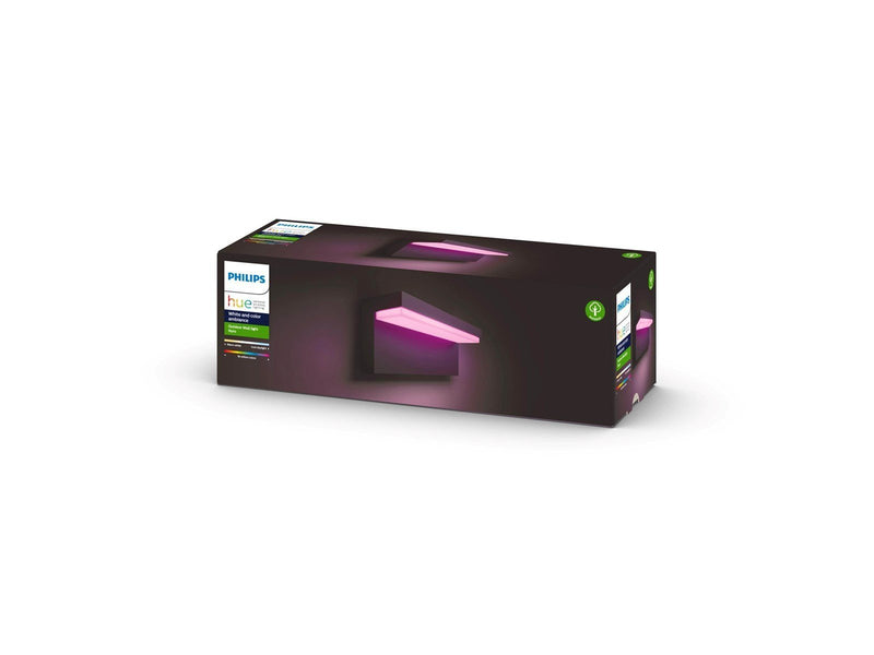 Philips Hue Outdoor Nyro Wall Lantern - Black