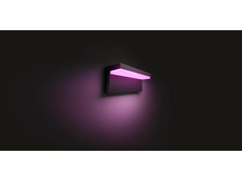 Philips Hue Outdoor Nyro Wall Lantern - Black