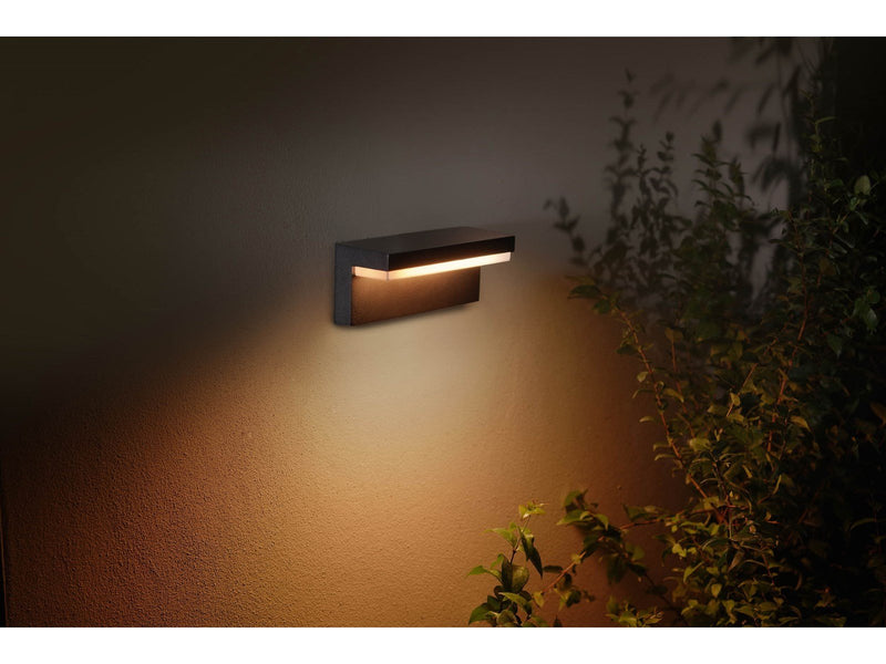 Philips Hue Outdoor Nyro Wall Lantern - Black