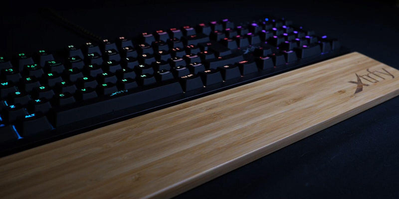 CHERRY Xtrfy WR2 Bamboo Handballenauflage - Braun/Holzoptik