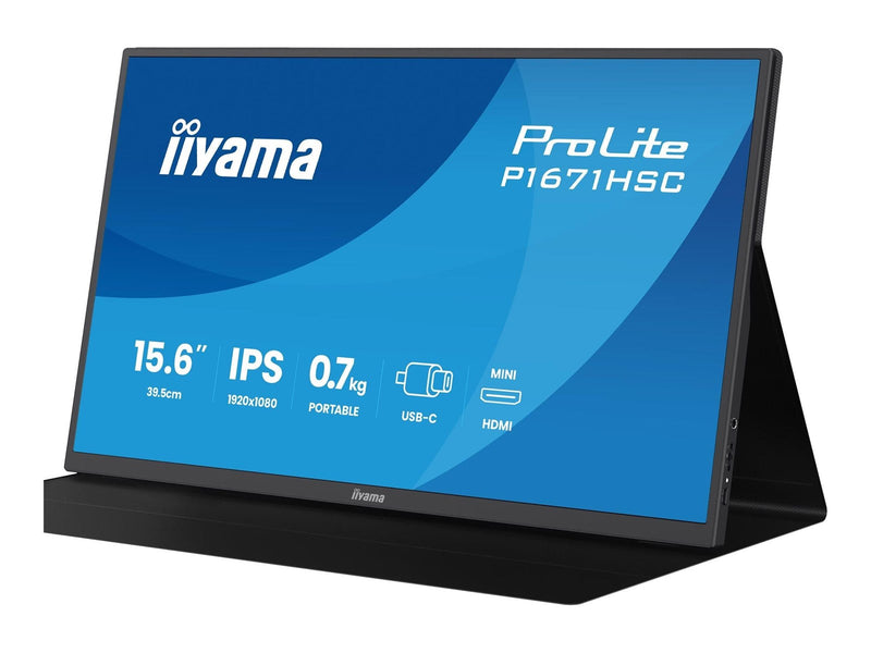 15.6" iiyama ProLite P1671HSC-B1 - LED monitor - Full HD (1080p) - 15.6"