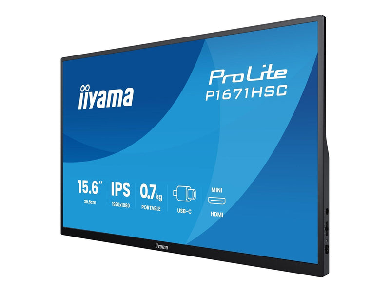 15.6" iiyama ProLite P1671HSC-B1 - LED monitor - Full HD (1080p) - 15.6"