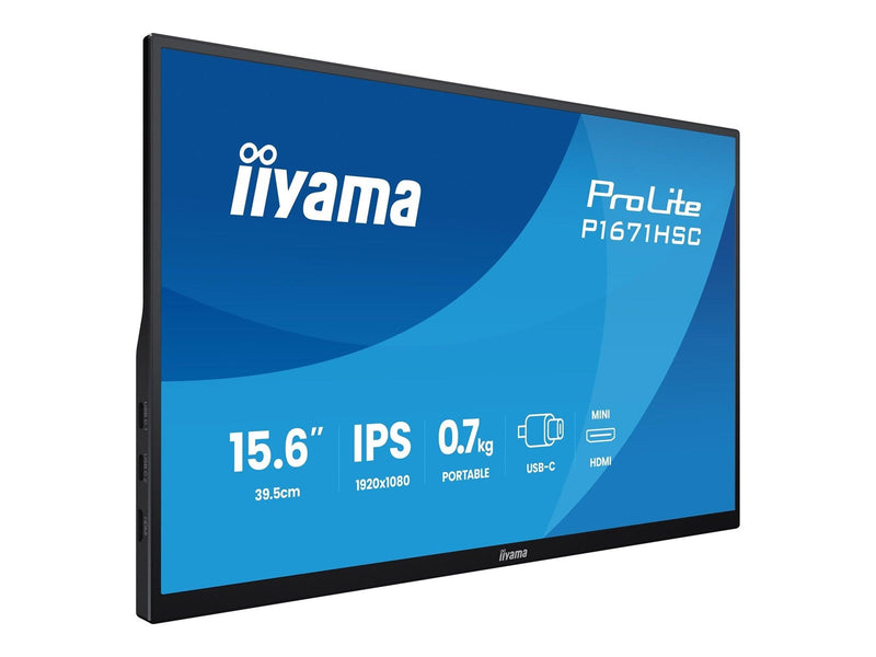 15.6" iiyama ProLite P1671HSC-B1 - LED monitor - Full HD (1080p) - 15.6"
