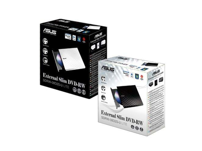 ASUS SDRW-08D2S-U Lite - Schwarz - DVD-RW (Brenner) - USB 2.0 - Schwarz
