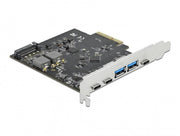 DeLOCK PCI Express x4 Karte zu USB Type-C / USB Typ-A