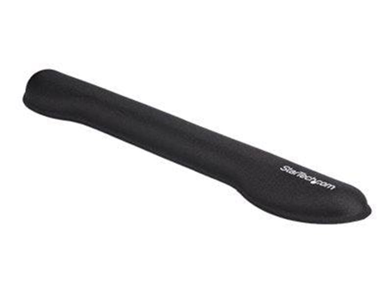 StarTech.com Foam Keyboard Wrist Rest - Ergonomic Wrist Support - Padded Keyboard Desk Cushion for Typing - Black Computer Hand