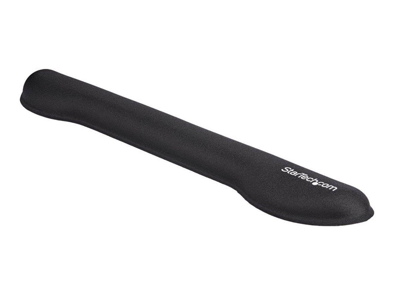 StarTech.com Foam Keyboard Wrist Rest - Ergonomic Wrist Support - Padded Keyboard Desk Cushion for Typing - Black Computer Hand