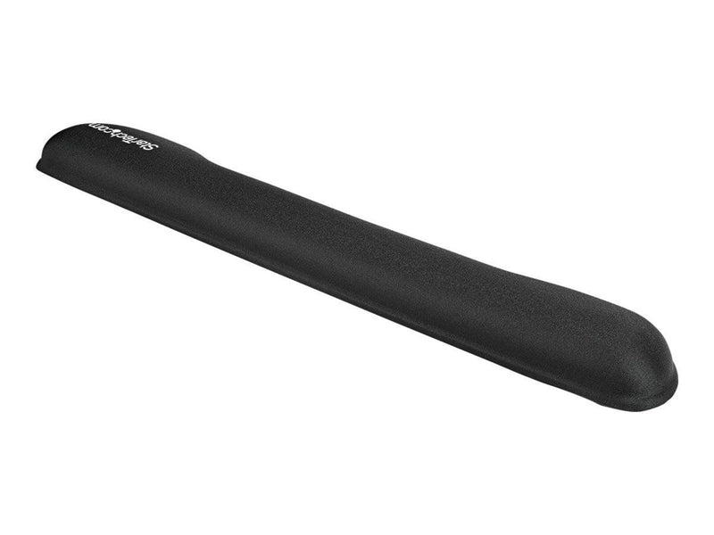 StarTech.com Foam Keyboard Wrist Rest - Ergonomic Wrist Support - Padded Keyboard Desk Cushion for Typing - Black Computer Hand