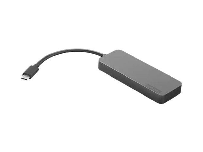 Lenovo USB-C to 4 Port USB-A Hub - hub - 4 ports USB-Hubs - 4 - Grau