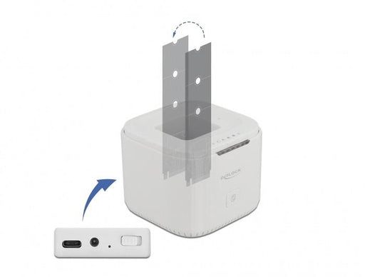 DeLOCK Dockingstation für 2x M.2 NVMe PCIe SSD