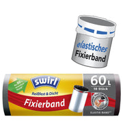 swirl 60,0 l Müllbeutel 5022 schwarz - 10 Stück