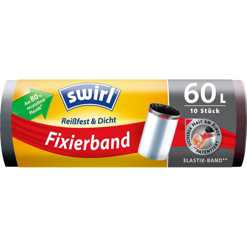 swirl 60,0 l Müllbeutel 5022 schwarz - 10 Stück