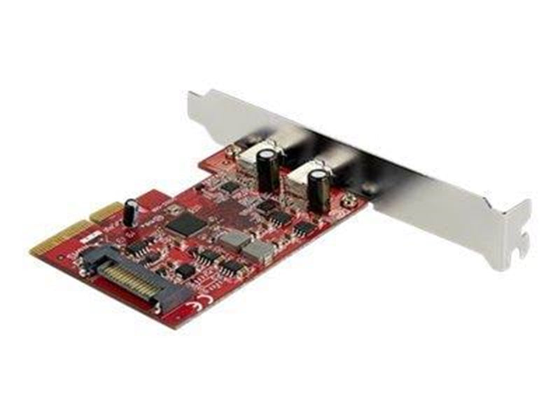 StarTech.com PCIe USB 3.1 Card - 2x USB C 3.1 Gen 2 10Gbps - PCIe Gen 3 x4 - ASM3142 Chipset - USB Type C PCI Express Card - USB