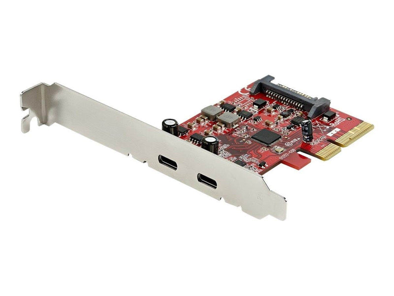 StarTech.com PCIe USB 3.1 Card - 2x USB C 3.1 Gen 2 10Gbps - PCIe Gen 3 x4 - ASM3142 Chipset - USB Type C PCI Express Card - USB