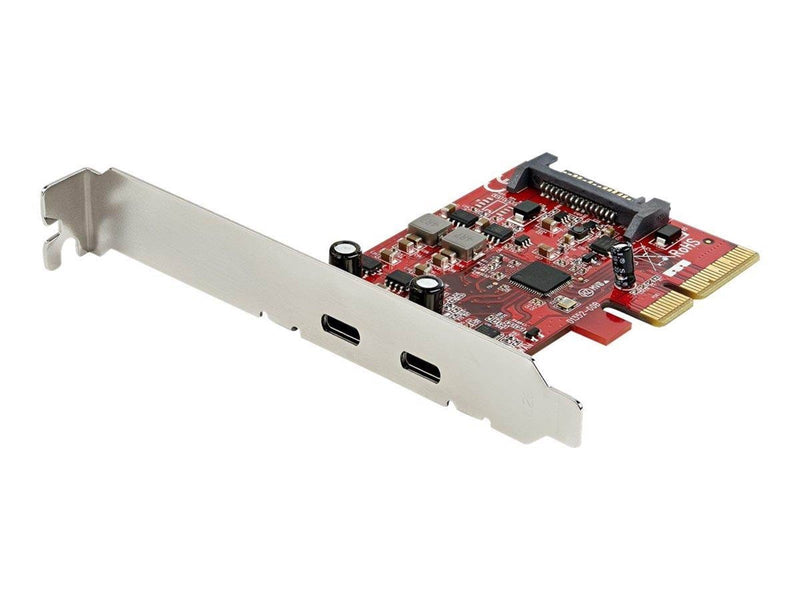 StarTech.com PCIe USB 3.1 Card - 2x USB C 3.1 Gen 2 10Gbps - PCIe Gen 3 x4 - ASM3142 Chipset - USB Type C PCI Express Card - USB