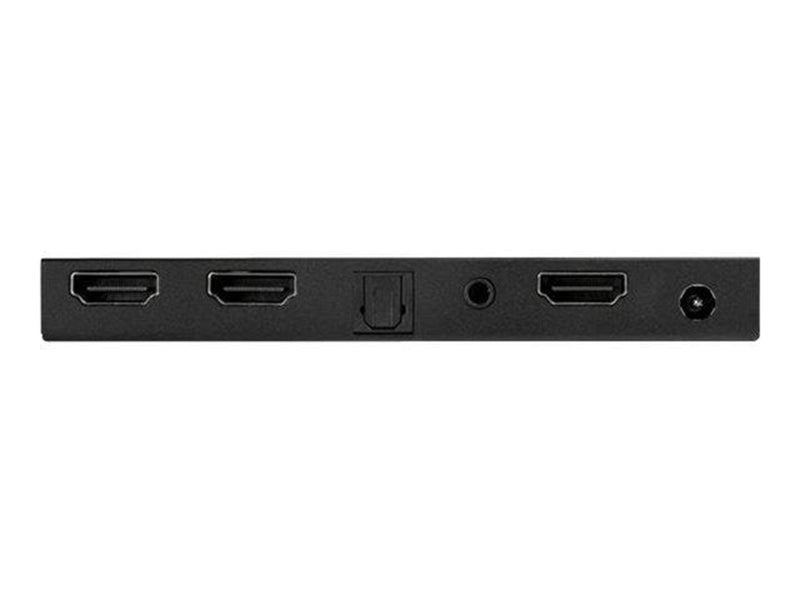 StarTech.com HDMI Splitter - 2 Port - 4K 60Hz with Built-In Scaler - video/audio splitter - 2 ports