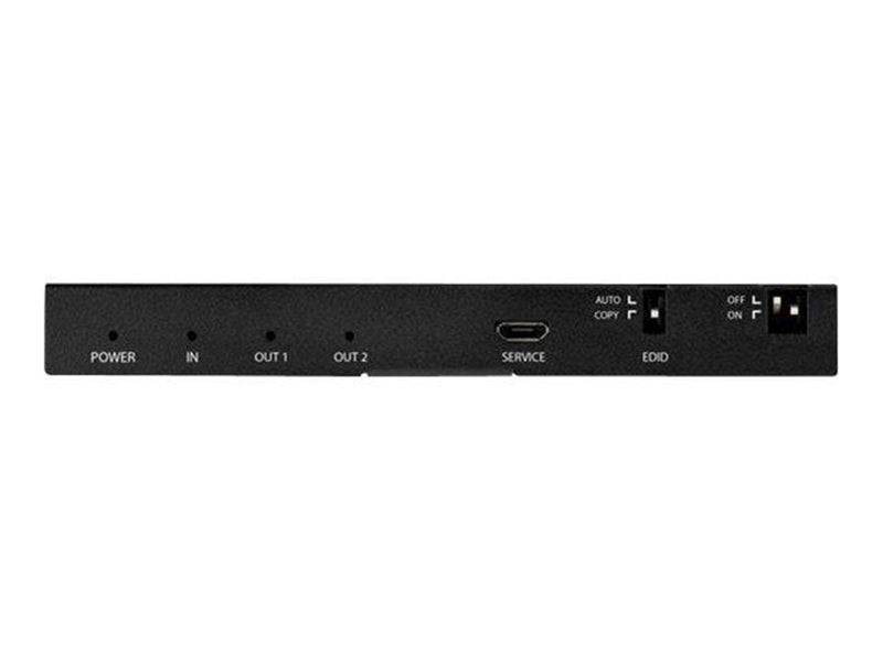 StarTech.com HDMI Splitter - 2 Port - 4K 60Hz with Built-In Scaler - video/audio splitter - 2 ports